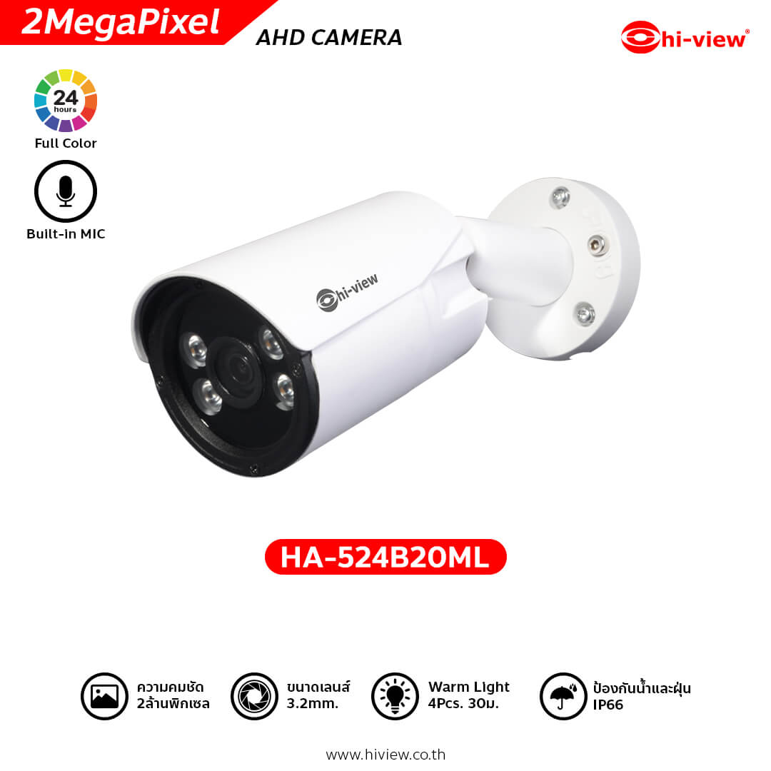 HA-524B20ML ความคมชัด 2 ล้านพิกเซล