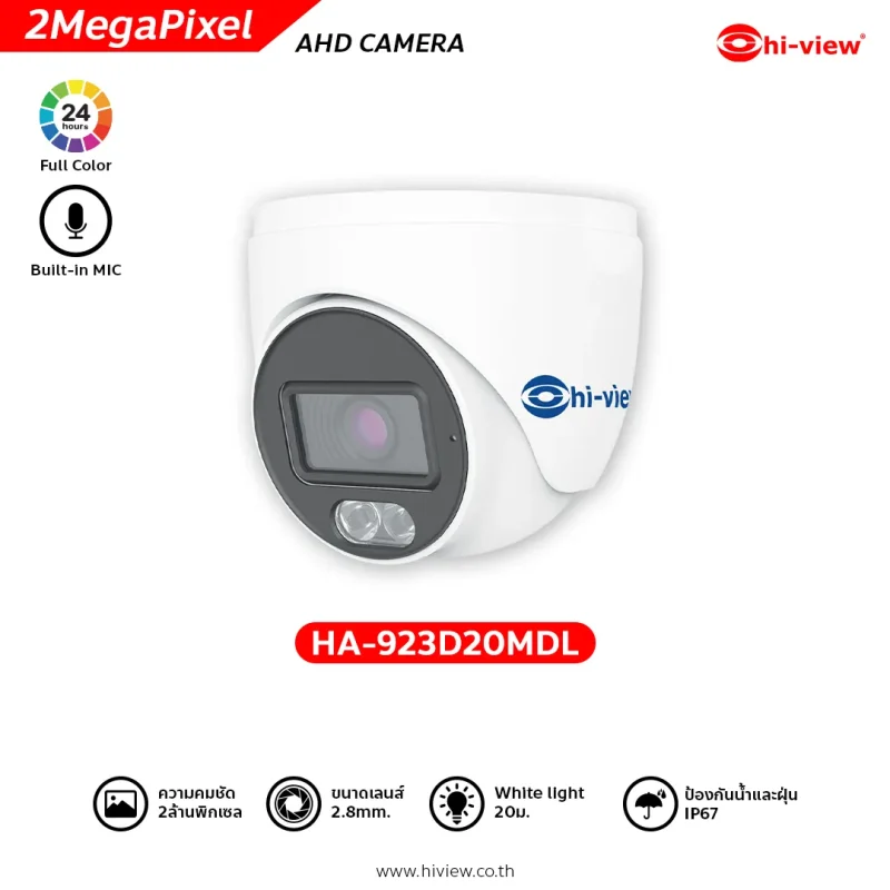 HA-923D20MDL ความคมชัด 2 ล้านพิกเซล